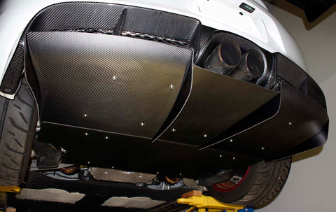 Verus Engineering Carbon Rear Diffuser - Porsche 981 Cayman