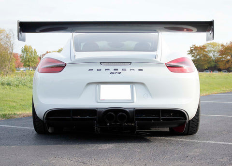 Verus Engineering Carbon Rear Diffuser - Porsche 981 Cayman
