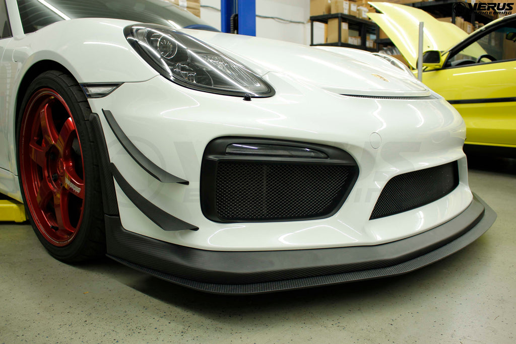 lippy☆ For 2016 Porsche 981 Cayman GT4 / Spyder Front Bumper Lip +