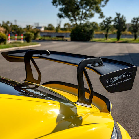 SR GT4 CLUBSPORT FLEX-CARBON SWAN NECK WING V2.0 [PORSCHE 718 Cayman GT4 RS/ClubSport]