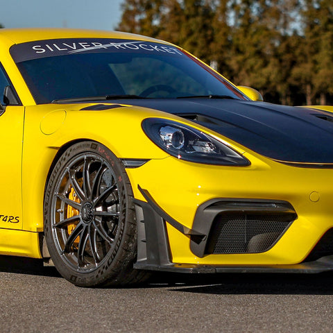 SR DRY CARBON FIBER PRO DIVE PLANE  [PORSCHE 718 CAYMAN GT4 RS]
