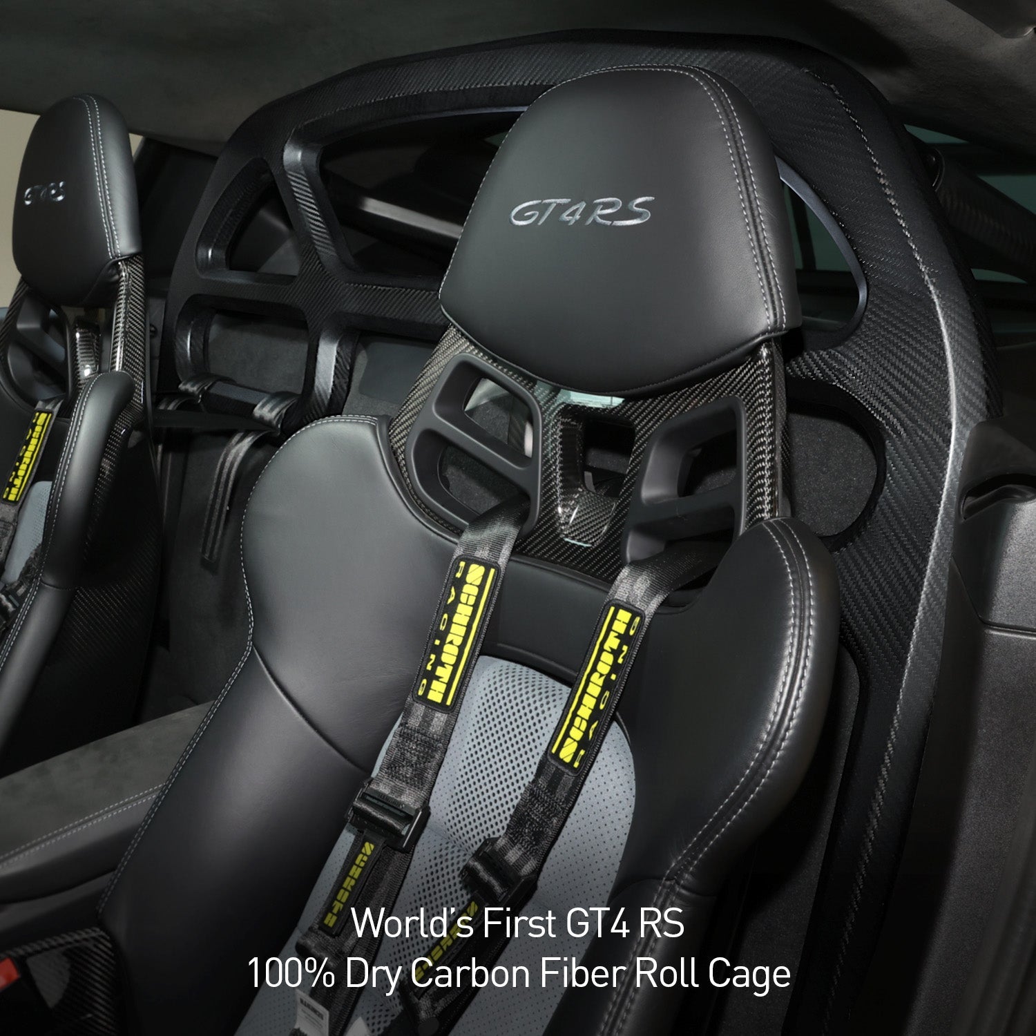 SR GT4 RS DRY CARBON FIBER ROLL CAGE & HARNESS BAR - FIA 253