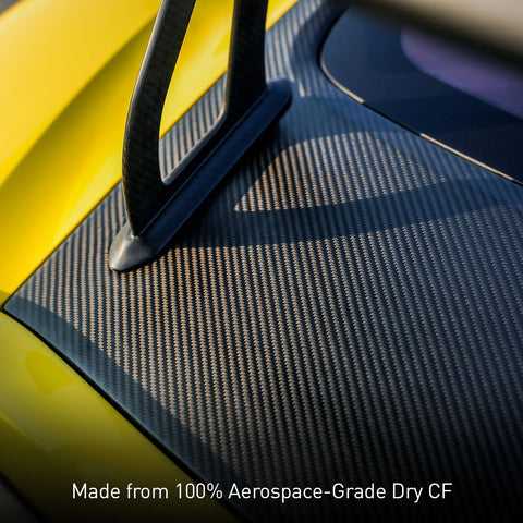SR DRY CARBON FIBER V-FRAME TAILGATE [PORSCHE 718 / GT4 / RS WEISSACH PACK & STANDARD]