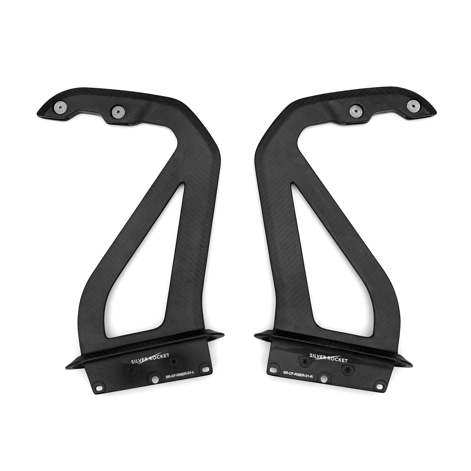 SR GT4 RS DRY CARBON FIBER 3-INCH WING RISER [PORSCHE 718 Cayman GT4 RS]
