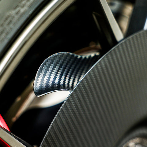 SR DRY CARBON FIBER TURBOFAN AERODISC PRO (for Aluminum FRONT Rims) [PORSCHE 718 GT4 RS]