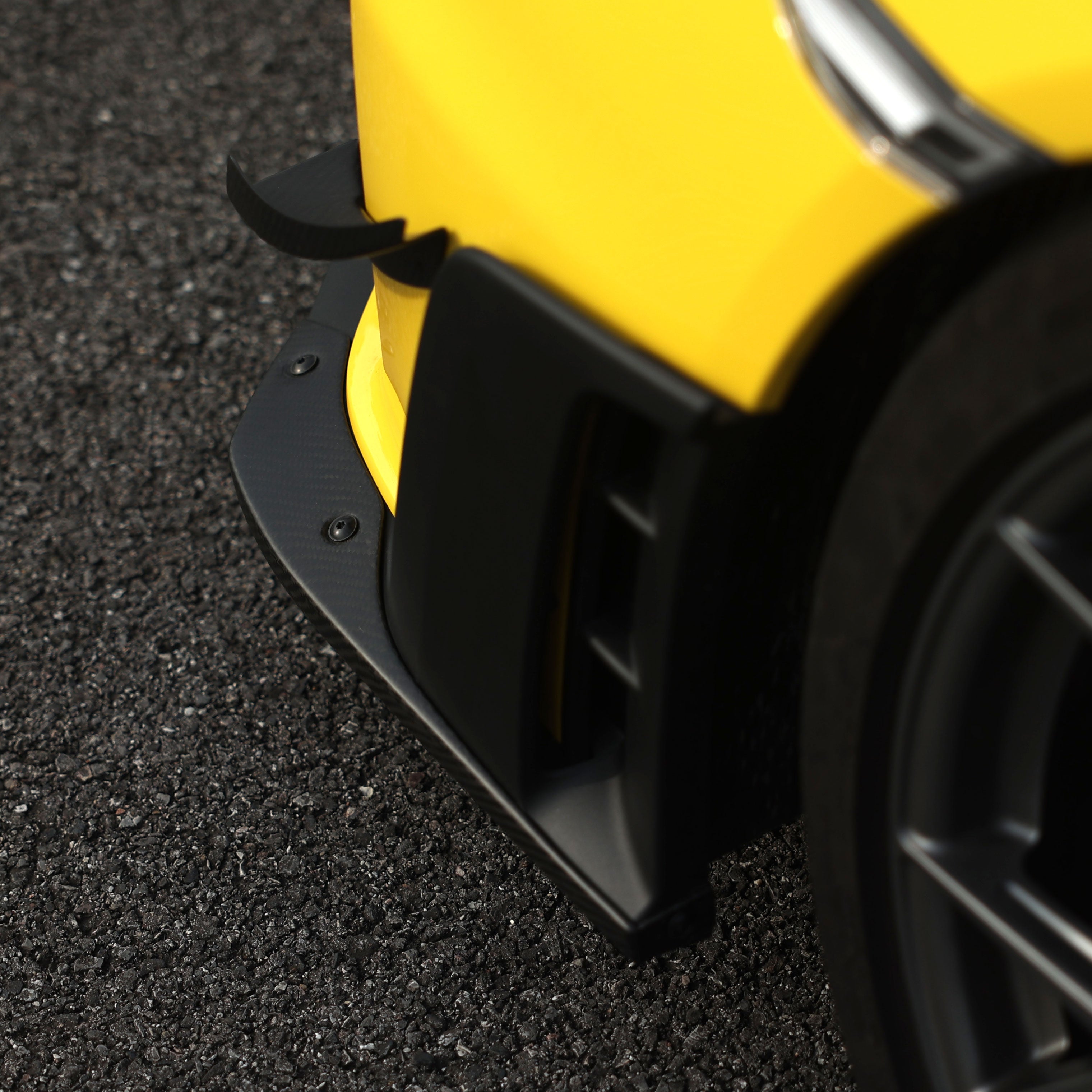 SR DRY CARBON FIBER LOWER SIDE SPOILER [PORSCHE 718 Cayman GT4 RS/Clubsport]