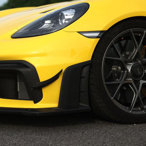 SR DRY CARBON FIBER LOWER SIDE SPOILER [PORSCHE 718 Cayman GT4 RS/Clubsport]