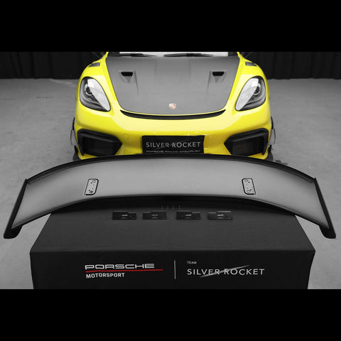 SR GT4 CLUBSPORT FLEX-CARBON SWAN NECK WING V2.0 [PORSCHE 718 Cayman GT4 RS/ClubSport]