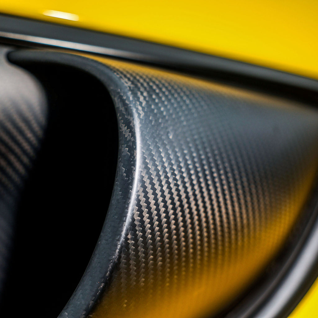 SR DRY CARBON FIBER HIGH-FLOW AIR INTAKE SCOOP (LEFT&RIGHT) [PORSCHE 718 Cayman GT4 RS]