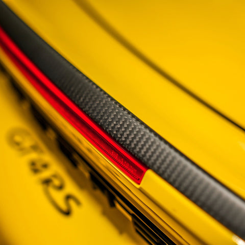 SR DRY CARBON FIBER REAR DUCKTAIL GURNEY FLAP [PORSCHE 718 Cayman GT4 RS]