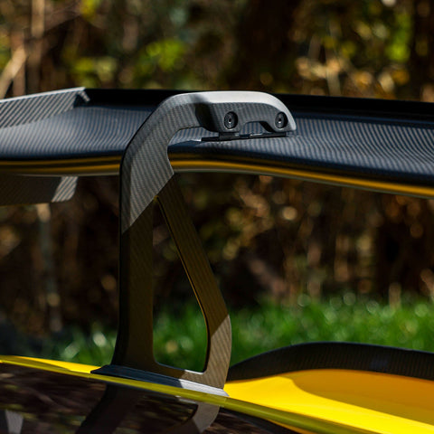 SR GT4 RS DRY CARBON FIBER 3-INCH WING RISER [PORSCHE 718 Cayman GT4 RS]