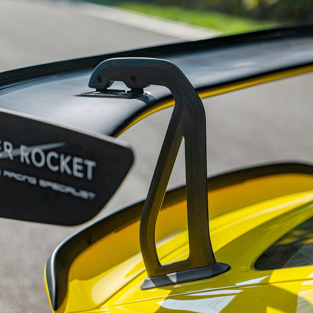 SR GT4 RS DRY CARBON FIBER 3-INCH WING RISER [PORSCHE 718 Cayman GT4 RS]