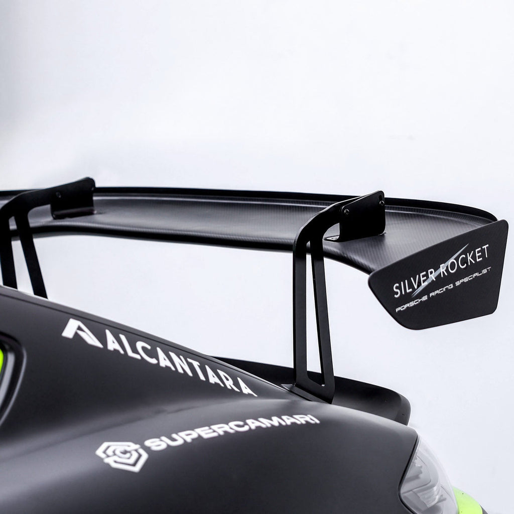 SR GT4 3-INCH SWAN NECK WING RISER - OEM 2017 ALUMINIUM [PORSCHE 718 GT4 / 981 GT4]