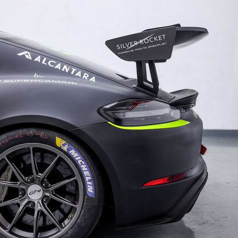 SR GT4 3-INCH SWAN NECK WING RISER - OEM 2017 ALUMINIUM [PORSCHE 718 GT4 / 981 GT4]