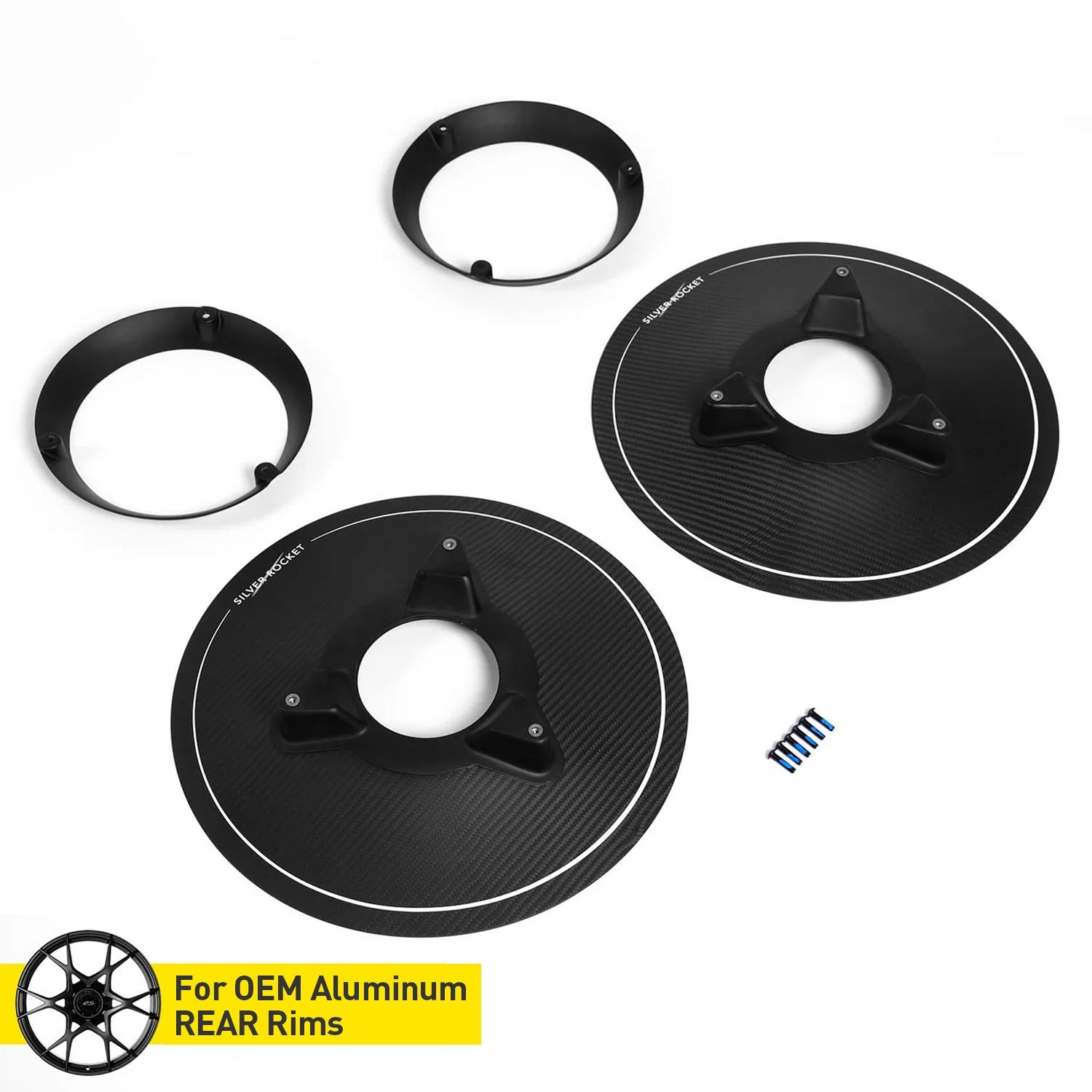SR DRY CARBON FIBER R-HR AERODISC (for Aluminum REAR Rims) [PORSCHE 718 GT4 RS]