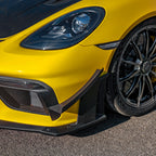 SR DRY CARBON FIBER PRO DIVE PLANE  [PORSCHE 718 CAYMAN GT4 RS]