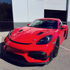 SR DRY CARBON FIBER LOWER SIDE SPOILER [PORSCHE 718 Cayman GT4 RS/Clubsport]