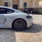 SR GT4 3-INCH SWAN NECK WING RISER - OEM 2017 ALUMINIUM [PORSCHE 718 GT4 / 981 GT4]