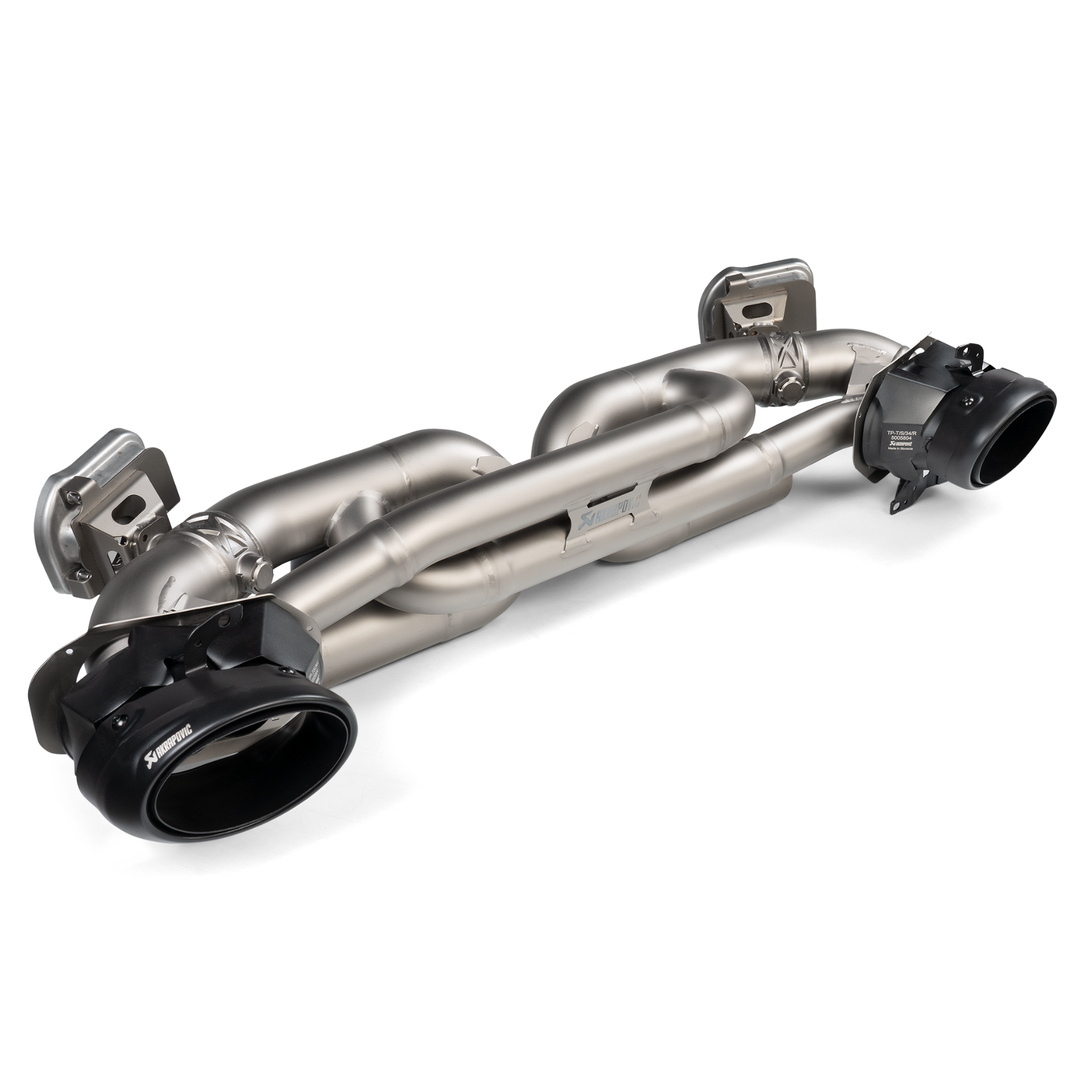 Akrapovic 20-21 Porsche 911 Turbo/Turbo S (992) Slip-On Race Line (Titanium) w/ Tips