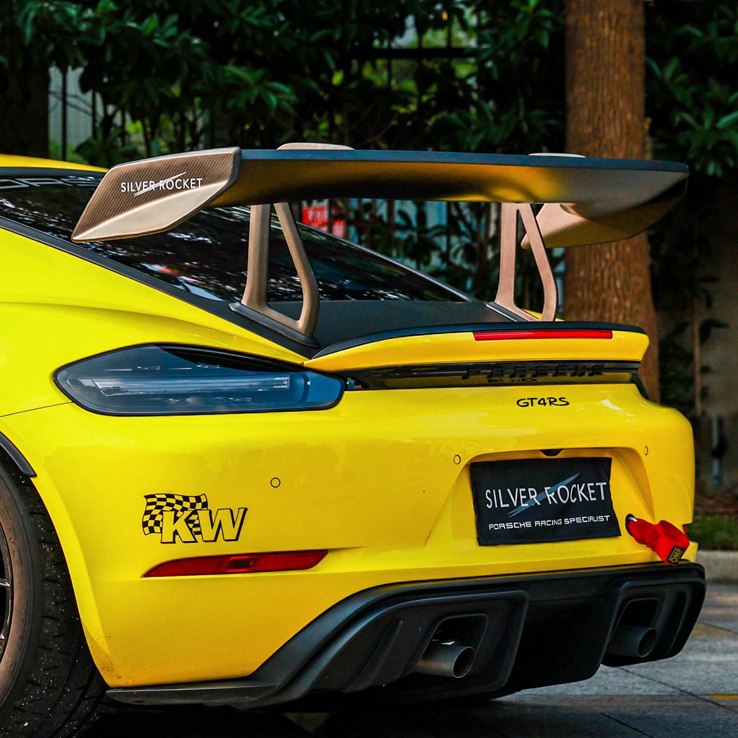 SR DRS-1 FLEX-CARBON SWAN NECK WING [PORSCHE 718/GT4/RS]