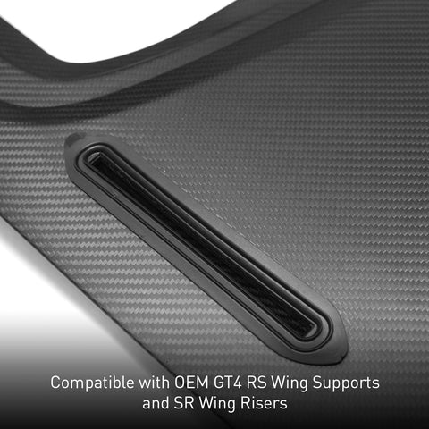 SR DRY CARBON FIBER V-FRAME TAILGATE [PORSCHE 718 / GT4 / RS WEISSACH PACK & STANDARD]
