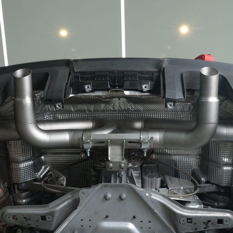 SR 3200G ONE-PIECE-TITANIUM ULTRALIGHT RACE PIPE FOR PORSCHE GT4 RS [PORSCHE 718 GT4 RS/Spyder, GT4 RS Clubsport/Leichtbau]