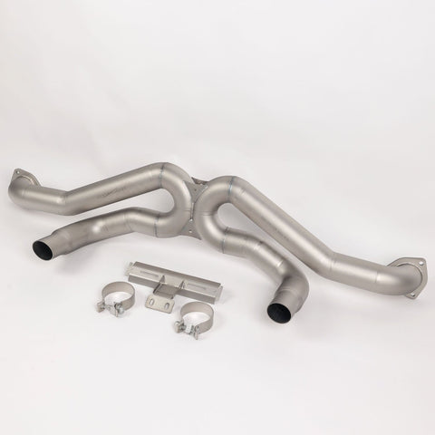 SR 3200G ONE-PIECE-TITANIUM ULTRALIGHT RACE PIPE FOR PORSCHE GT4 RS [PORSCHE 718 GT4 RS/Spyder, GT4 RS Clubsport/Leichtbau]