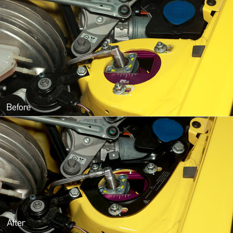 SR CUSTOMIZED PORSCHE MOTORSPORT STRUT TOWER REINFORCEMENT PLATES - 981504283_8A & 991504284_8A  [PORSCHE 718 / 981 / 991]