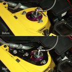 SR CUSTOMIZED PORSCHE MOTORSPORT STRUT TOWER REINFORCEMENT PLATES - 981504283_8A & 991504284_8A  [PORSCHE 718 / 981 / 991]