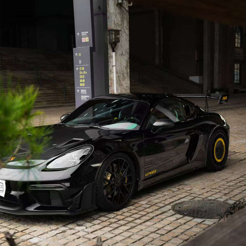 SR DRY CARBON FIBER R-HR AERODISC (for Aluminum REAR Rims) [PORSCHE 718 GT4 RS]