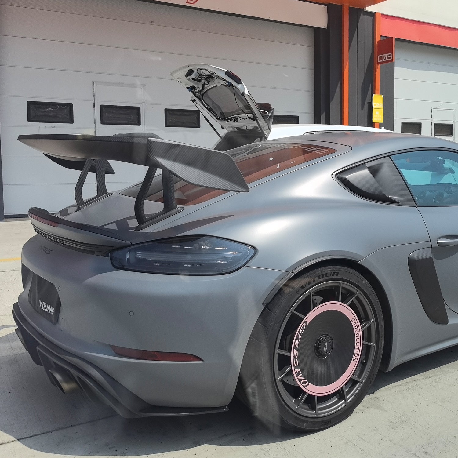 SR DRS-1 FLEX-CARBON SWAN NECK WING [PORSCHE 718/GT4/RS]