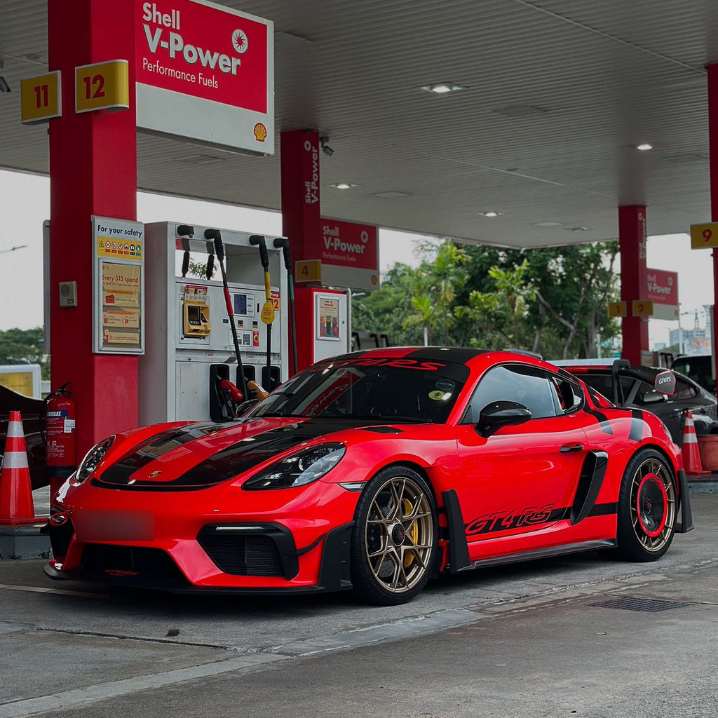 SR DRY CARBON FIBER R-HR AERODISC (for Aluminum REAR Rims) [PORSCHE 718 GT4 RS]