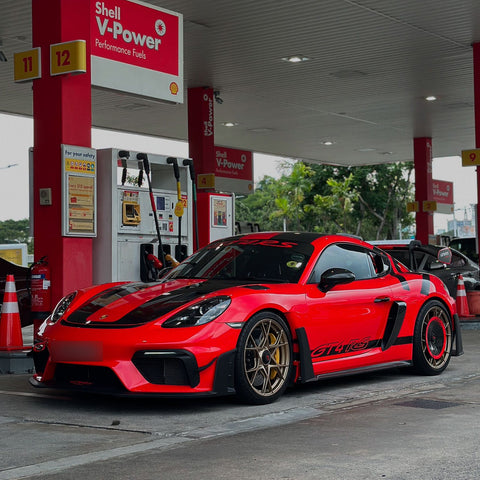 SR DRY CARBON FIBER R-HR AERODISC (for Aluminum REAR Rims) [PORSCHE 718 GT4 RS]