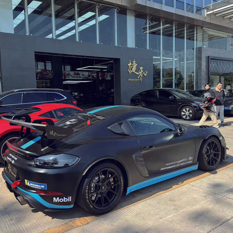SR GT4 CLUBSPORT FLEX-CARBON SWAN NECK WING V2.0 [PORSCHE 718 Cayman GT4 RS/ClubSport]