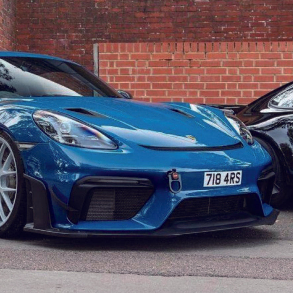 SR DRY CARBON FIBER LOWER SIDE SPOILER [PORSCHE 718 Cayman GT4 RS/Clubsport]