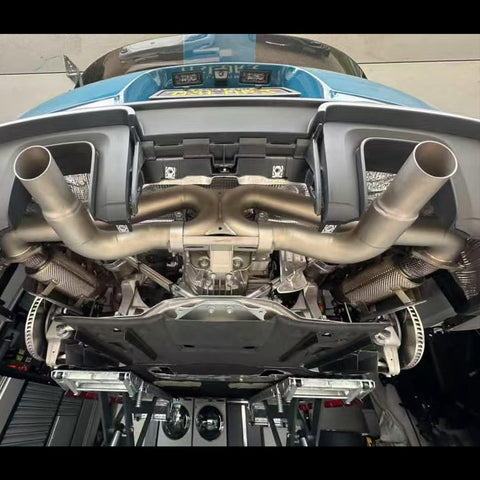 SR 3200G ONE-PIECE-TITANIUM ULTRALIGHT RACE PIPE FOR PORSCHE GT4 RS [PORSCHE 718 GT4 RS/Spyder, GT4 RS Clubsport/Leichtbau]
