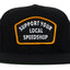 BBI Autosport Support Your Local Speedshop Snapback Hat Black/Yellow