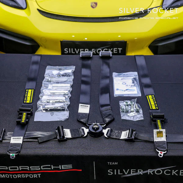 6-POINT RACING HARNESS PACK - 9GT857705A WITH MOUNTING KIT (FACTORY CLUBSPORT PACKAGE) - 98180301580 [MANTHEY RACING]