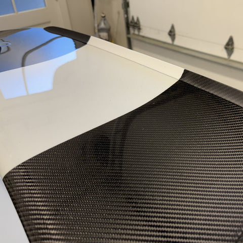 SR DRY CARBON FIBER MINI GURNEY FLAP FOR GT4 RS OEM WING [PORSCHE 718 Cayman GT4 RS]