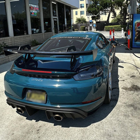 SR GT4 CLUBSPORT FLEX-CARBON SWAN NECK WING V2.0 [PORSCHE 718 Cayman GT4 RS/ClubSport]